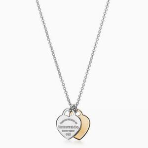 Return To Tiffany Double Heart Tag Pendant
